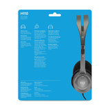 Logitech H110 Wired On Ear Headphones With Mic, Stereo With Noise-Cancelling,3.5-Mm Dual Audio Jack