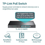 TP-Link TL-SG1218MPE - 16-Ports / RJ-45 / PoE+ / SFP / Rack-Mountable - Switch