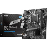 Msi Pro B760M-E Ddr5 Motherboard Black
