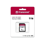Transcend 1 TB 300S (SD Card), Memory Card, SD Card, U3, V30, 4K UHD, Up to 100/85 MB/s
