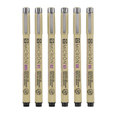 Sakura Pigma Micron Black Set 6