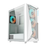Gigabyte C301Gw V2 4 Rgb Fans Mid Tower Case White