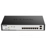 محول Dlink ذو 8 منافذ جيجابت PoE مُدار، Dgs-F1100-10Ps-E