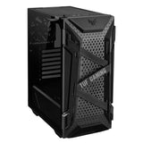 Asus TUF Gaming GT301 Mid-Tower Tempered Glass Side Panel Case with HoneyComb Front Panel & 3 ARGB Fans + 1 Rear Fan - Black