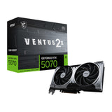 Msi Geforce Rtx 5070 12G Ventus 2X Oc Graphic Card Black