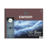 Canson Mi-Teintes Pad 16 Sheets Pastel Pad Spiral 32 X 41Cm Black