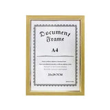 A4 Golden Document Frames Holder Wall Display