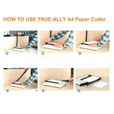 Atlas A4 Size Metal Base Paper Cutter With Handle