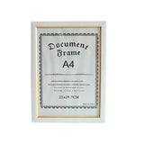 A4 White Document Frames Holder Wall Display