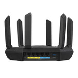 جهاز توجيه ASUS RT-AXE7800 ثلاثي النطاق بتقنية WiFi 6E مع خاصية تجميع روابط المنافذ بسرعة 2.5 جيجاهرتز