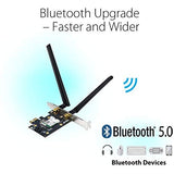 محول واي فاي 6 ثنائي النطاق من ASUS (PCE-AX3000) بتقنية PCI-E - 5 جيجاهرتز (2402 ميجابت في الثانية) / PCI-E