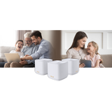 نظام ASUS ZenWiFi XD4 Mini AX1800 WiFi 6 ثنائي النطاق شبكي، أبيض، عبوة من 3 قطع