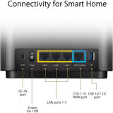 ASUS (XT8) ZenWi-Fi AX6600 Whole Home Tri-Band Mesh WiFi 6 - 5GHz (1201 Mbps) / USB 3.1 Gen 1 / Gigabit WAN / Gigabit LAN