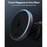 AUKEY Qi2 Wireless Car Vent Charging Mount Holder - 15W / Black