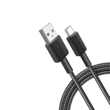 كابل أنكر 322 من نوع USB-A إلى USB-C / 15 واط / 1.8 متر / 6 أقدام / أسود