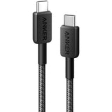 كابل أنكر 322 USB-C إلى USB-C - 60 واط / 0.9 متر / أسود