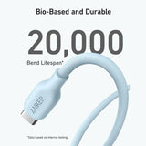 Anker 542 USB-C to Lightning Cable (Bio-Based) (0.9m/3ft) -Blue