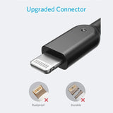 كابل أنكر 542 من USB-C إلى Lightning (مصنوع من مواد حيوية) (0.9 متر/3 قدم) - أبيض