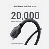 كابل أنكر 542 من USB-C إلى Lightning (نايلون حيوي) (0.9 متر/3 قدم) - أسود