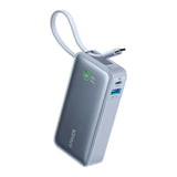 بنك طاقة أنكر نانو - 30 واط / منفذ USB-C / سعة 10000 مللي أمبير مع خاصية الشحن السريع PD / أزرق