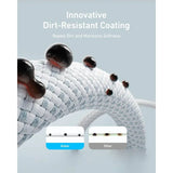 Anker Zolo USB-C to USB-C Braided Cable - 240W / 1.8 Meter / White