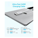 Anker Zolo USB-C to USB-C Braided Cable - 240W / 1.8 Meter / White