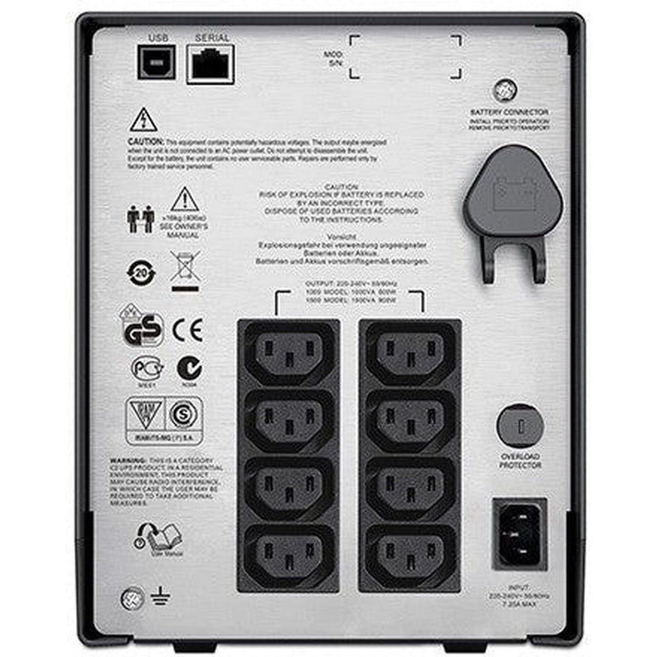 Apc Smart-Ups, Line Interactive, 750Va, Tower, 230V, 6X Iec C13 Outlets, Smartconnect Port+Smartslot, Avr, Lcd (Smt750Ic)-Ups-APC-Star Light Kuwait