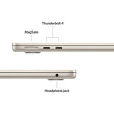 Apple MacBook Air - 13.6" / M4 / 10-Core CPU / 10-Core GPU / 16GB RAM / 512GB SSD / Arabic/English / Starlight / 1YW