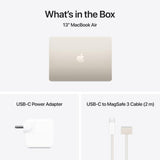 Apple MacBook Air - 13.6" / M4 / 10-Core CPU / 10-Core GPU / 16GB RAM / 512GB SSD / Arabic/English / Starlight / 1YW