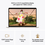 Apple MacBook Air - 15.3" / M5 / 10-Core CPU / 10-Core GPU / 16GB RAM / 512GB SSD / Arb/Eng / Starlight / 1YW (Z1LT0014H)
