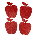 Apple Sticky Glitter Foam 4 Pack Red Color