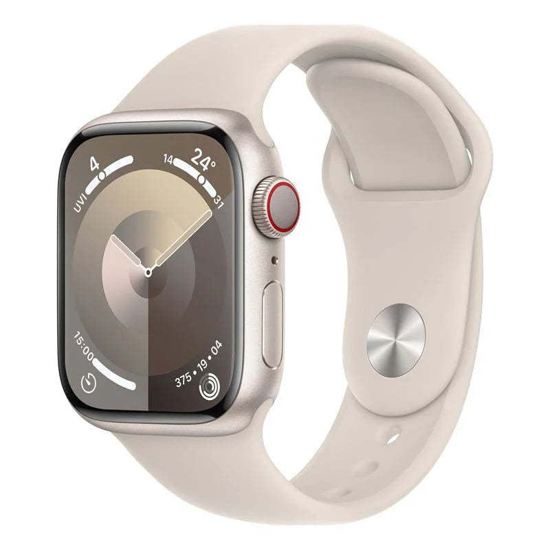 Apple Watch Series 9 with Sport Band LTPO OLED 45mm Bluetooth Star Light Kuwait