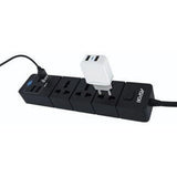 Aspor A501 Power Strip 3X Soke Combo 4 Usb Output Port Uk Plug-Power Tools-Other-Star Light Kuwait