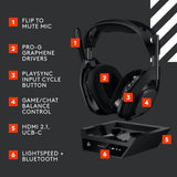 Astro A50 X Lightspeed Wireless/Bluetooth Gaming Headset + Base Station - Black