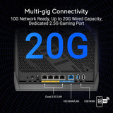 Asus BE6800 Dual Band RT-BE86U Performance Wifi 7 Extendable Router 2.6Hz Quad-Core CPU For Ultra-Fast Network Speed