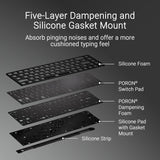 Asus M605 Rog Falchion Ace HFX 65% Wired Analog Gaming Keyboard Magnetic Switch Linear And Speedy (Arabic) - Black