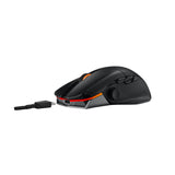 ماوس الألعاب اللاسلكي Asus P708 Rog Chakram X Origin RGB بدقة 36000 نقطة في البوصة، مزود بمستشعر بصري AimPoint، يعمل بتردد 2.4 جيجاهرتز وتقنية بلوتوث.