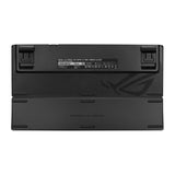 لوحة مفاتيح الألعاب الميكانيكية اللاسلكية Asus X901 ROG Strix Scope II 96 بمفاتيح NX Snow، تصميم خطي محسّن (عربي) - أسود