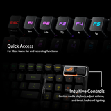 Asus X902 Rog Strix Scope II 96 RX Wireless Optical Mechanical Gaming Keyboard Rog RX Blue Switch Clicky And Speedy (Arabic) - Black