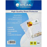 Atlas A4 Sheet 11 Holes, 80 Protectors - Box Of 100-Filiing Accessories-Atlas-Star Light Kuwait