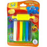 Atlas Modeling Clay - Set Of 6 Color-Clay Modelling-Atlas-Star Light Kuwait