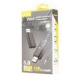 Audio Receiver Transmitter - Plug and Play Bluetooth 5.0 Dongle BT-TX6