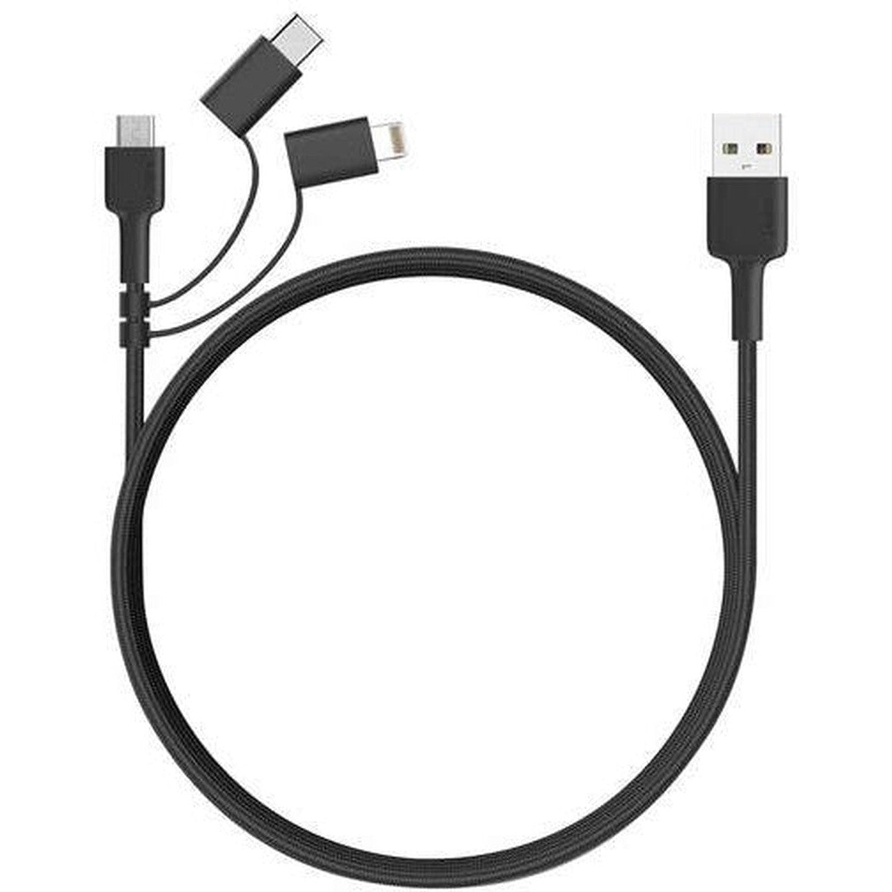 Aukey 3-In-1 Usb Cable - Black-Cable-Aukey-Star Light Kuwait