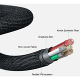 Aukey Kevlar Core Lightning To 1.2M Usb-C Cable-Cable-Aukey-Star Light Kuwait