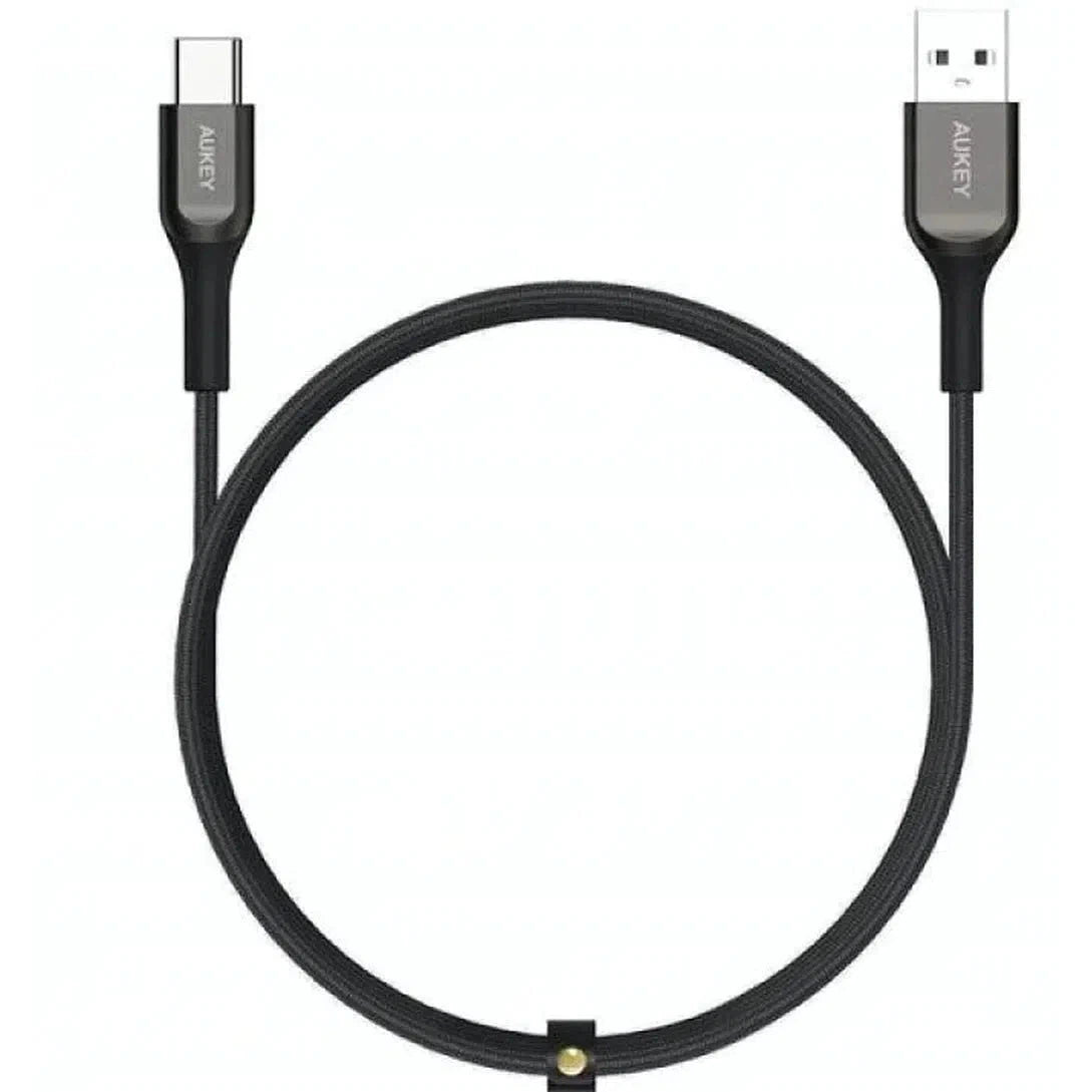 Aukey Kevlar Core Usb-C To C 1.2M Cable - Black-Cable-Aukey-Star Light Kuwait