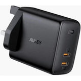 Aukey Pa-B4 Bk Dual-Port 65W Pd Wall Charger With Gan Power Tech-Adapter-Aukey-Star Light Kuwait