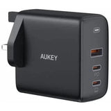 Aukey Pa-B6S 3-Port 90W Pd Wall Charger With Gan Power Tech - Black-Adapter-Aukey-Star Light Kuwait