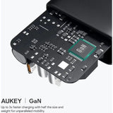 Aukey Pa-D4 Bk 60W Pd Wall Charger With Gan Power Tech With C To C Cable-Adapter-Aukey-Star Light Kuwait