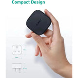Aukey Pa-Y25 Bk 20W Single Port Pd Charger- Black-Adapter-Aukey-Star Light Kuwait