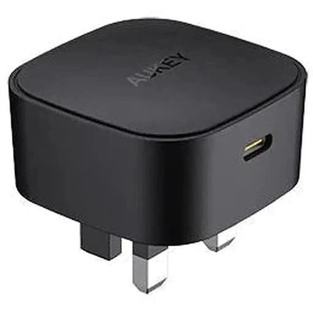 Aukey Pa-Y25 Bk 20W Single Port Pd Charger- Black-Adapter-Aukey-Star Light Kuwait